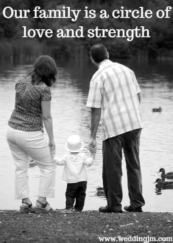 Our family is a circle of love and strength