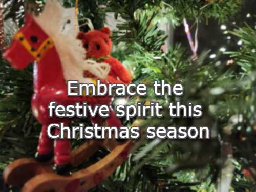 Embrace the festive spirit this Christmas season