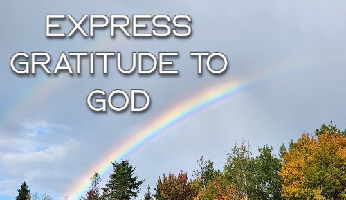 express gratitude to God