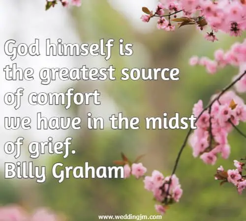 God himself is the greatest source of comfort we have in the midst of grief.