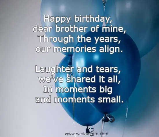 7 Happy Birthday Brother Poems Cheers