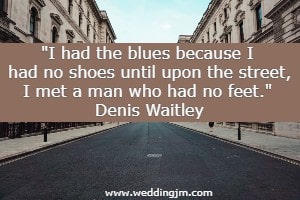 I had the blues because I had no shoes until upon the street, I met a man who had no feet