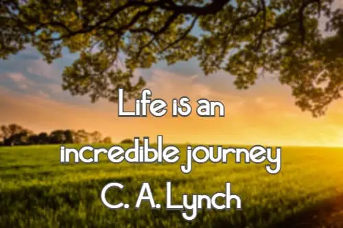 Life is an incredible journey