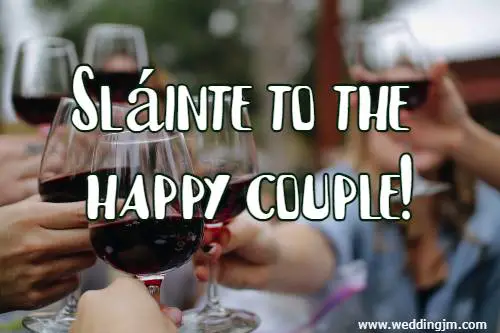 Slinte to the happy couple!