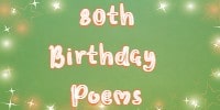 80th birthday poems
