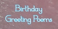 birthday greeting poems