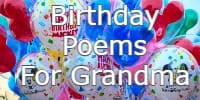 Birthday Poems for Grandma