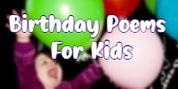 Birthday Poems for Kids