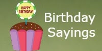 Birthday Sayings