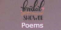 Bridal Shower Poems