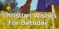 Christian Wishes For Birthday