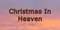 Christmas In Heaven Poems