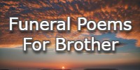 Funeral Poems For Brother