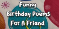 Funny Birthday Poems For A Friend