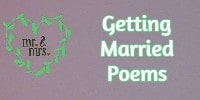 getting married poems