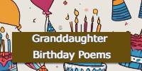 Granddaughter Birthday Poems
