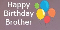 Happy Birthday Brother Quotes