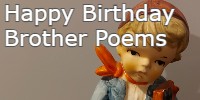 Happy Birthday Brother Poems