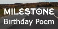 Milestone Birthday Poems