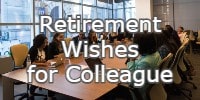 Retirement Wishes for Colleague