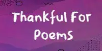 Thankful For Poems