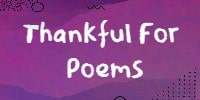 Thankful Poems