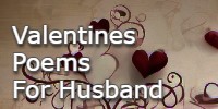 Valentines Poems for Husband