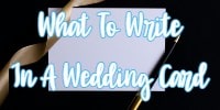 What To Write In A Wedding Card