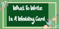 What To Write In A Wedding Card